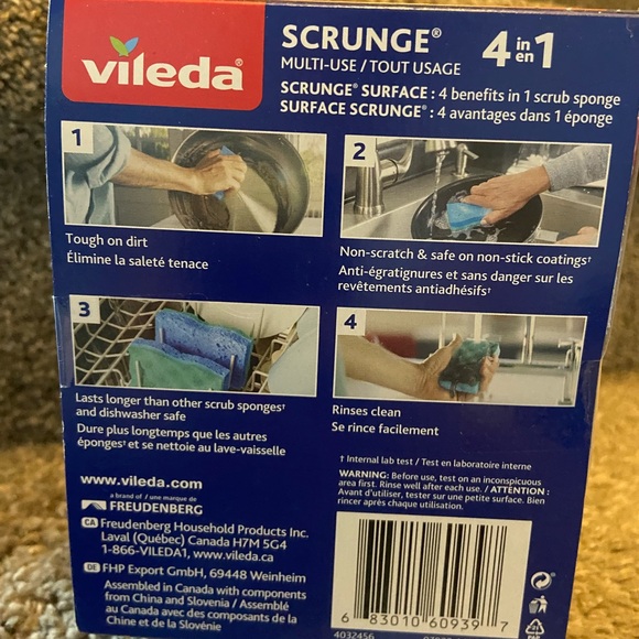 Vileda Scrunge Multi-Use Sponge - Picture 3 of 3